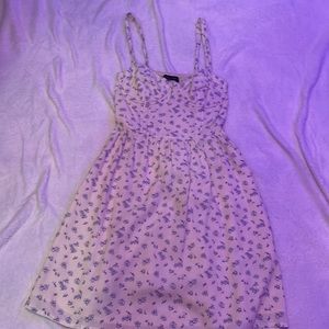 never worn white floral dress with blue flowers from Abercrombie & Fitch